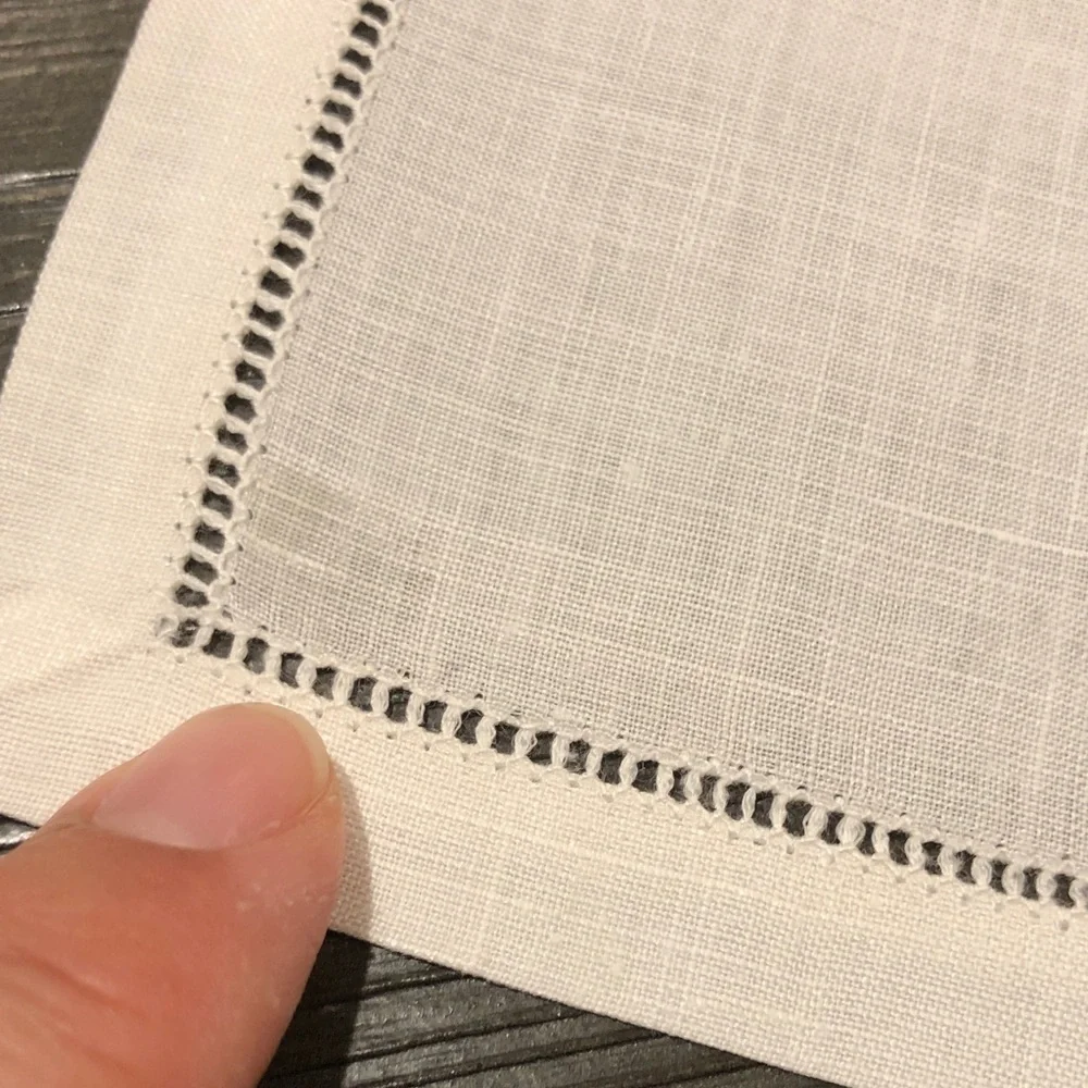 Classic Cream Linen with Openwork Border (11)